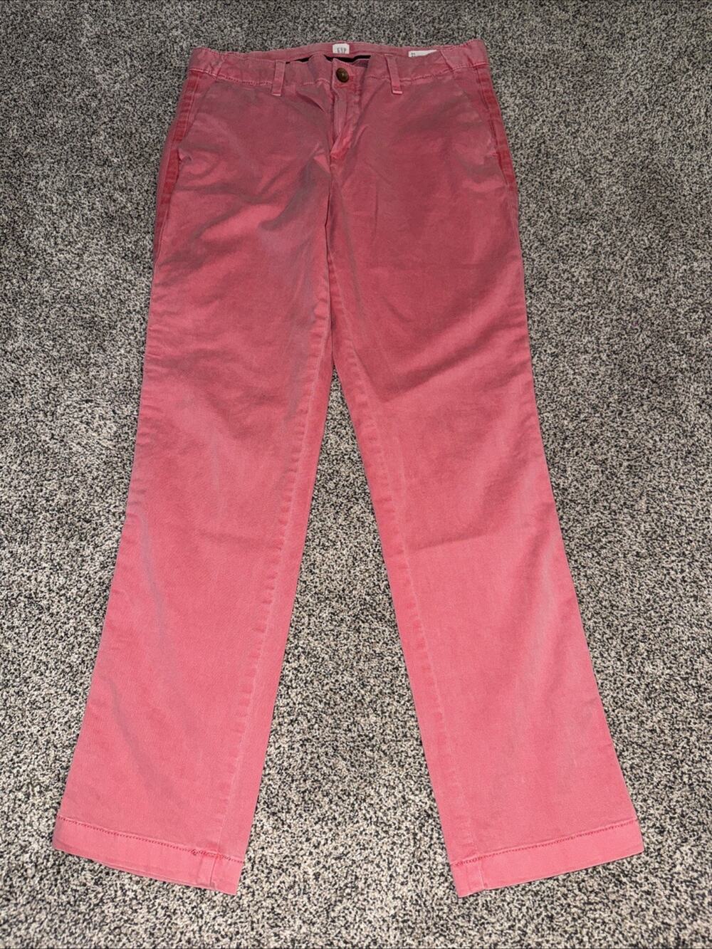NWT GAP Women Size 4 Girlfriend Khakis Chino Pants Salmon Color